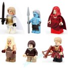 6 PCS Set Game of Thrones Figures White Walker Daenerys Jaime Joffrey Bricks Toy