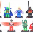 8 PCS Set Robin Falcon Odin Green Arrow Winter Soldier Figures Bricks Toys Gift