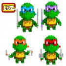 4 Set Mini Teenage Mutant Ninja Turtle figures Nano Diamond Blocks Building Toys