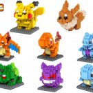 Pokemon Sets Toy Pocket Monster Lot Pikachu mini figure Diamond Nano Blocks Gift