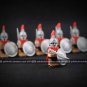 10 PCS Sets Lot Spartacus Red Cape Figures Rome Army Soldiers Blocks Bricks Toys