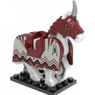 5 Sets Lot Grey Armored Horses White Figures Game of Thrones Castle Bricks Toys