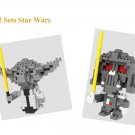2 set Nano Blocks Gift Building Blocks Toys Star Wars Yoda & Vader mini figures