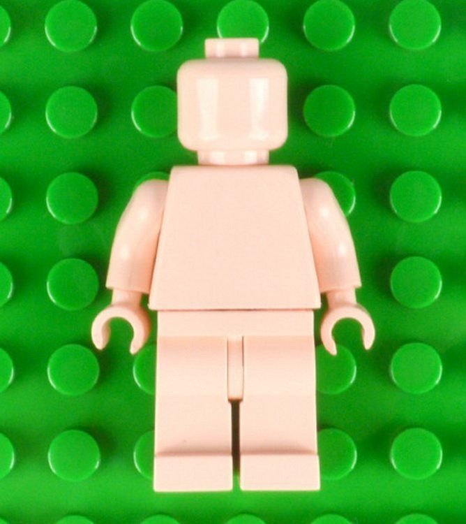 10 Sets Lot Plain Skin Color Monochrome Figures Head Torso Arms Legs Bricks Toys