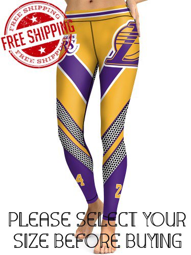 Los Angeles Lakers Basketball Team Sports Leggings