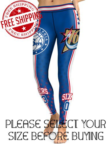 Philadelphia 76ers Basketball Team Sports Leggings