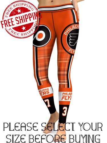 Philadelphia Flyers Hockey Team Sports Leggings
