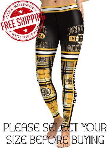 Boston Bruins Hockey Team Sports Leggings