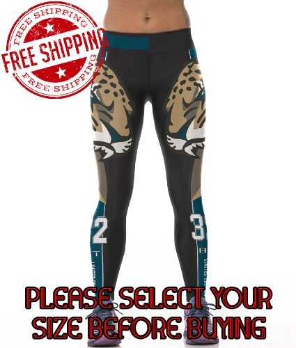 Jacksonville Jaguars Football Team Sports Leggings