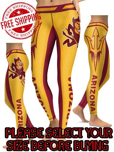 American University Arizona State Sun Devils College Team Sports Leggings