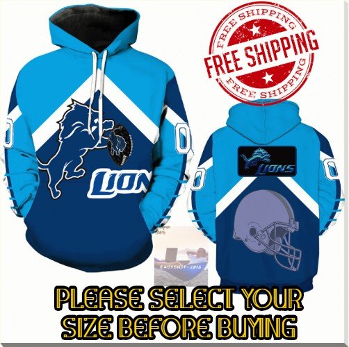 Detroit Lions Football Team Sport Hoodie
