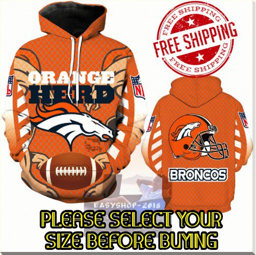 Denver Broncos Football Team Sport Hoodie