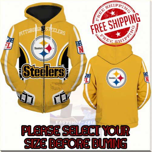 Pittsburgh Steelers Football Team Sport Hoodie With Zipper
