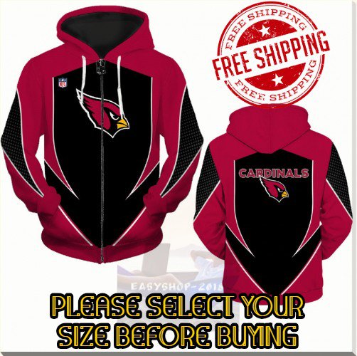 Arizona Cardinals SE Football Team Sport Hoodie With Zipper