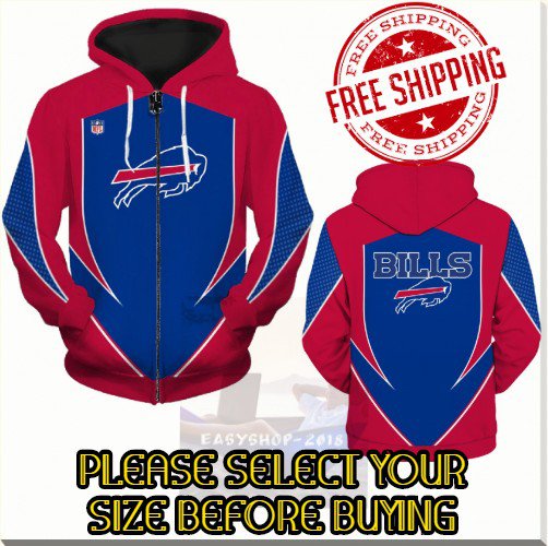 Buffalo Bills SE Football Team Sport Hoodie With Zipper