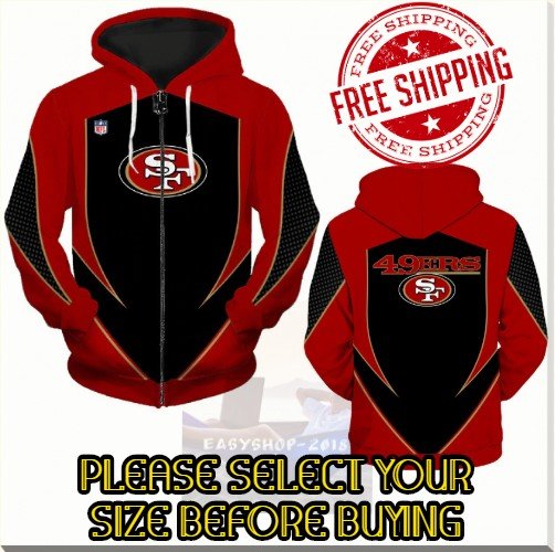 San Francisco 49ers SE Football Team Sport Hoodie With Zipper