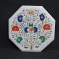 12" Marble Coffee Table Top Inlay Handmade Work For Home Decor and Gift