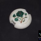 White Marble Tea Coaster Set Multi Stone Inlay Art Best Home Gifts Decor
