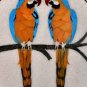 Marble Side Table Top Inlay Pietra Dura Parrot Design Handmade for Home Decor