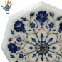 12" Side End Table Top Pietra Dura Inlay Handmade Art For Home Decor & Gift.