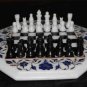 12" Marble Chess Table Top Inlay Handicraft Work Home Decor & Gifts