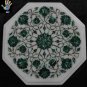 12"  Side End Table Top Pietra Dura Handmade Art For Home Decor.