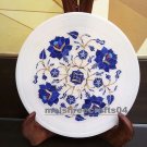 7" Marble Plate Inlay Pietra Dura Handmade Craft Home Decor & Gifts
