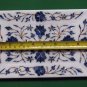 Marble Tray Pietra Dura White Stoneware Handmade Arts Craft
