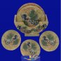 Marble Tea coaster set hand painted peacock design Handicrafts home decor item.