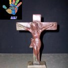 Marble Jesus Cross Crucifix Christ Statue Handmade Christmas Home Decor