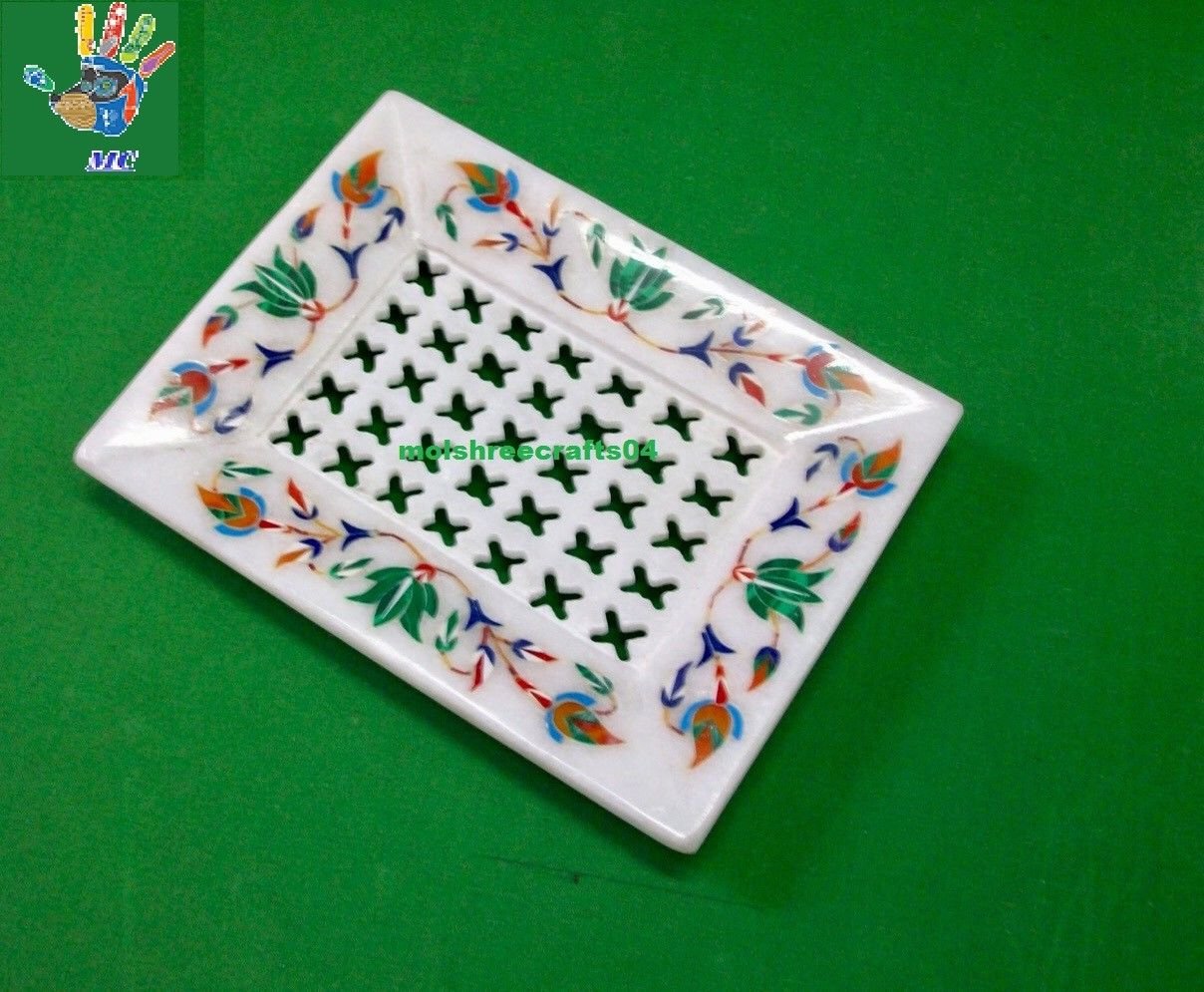 Marble Inlay Soap Dish Handmade Crafts & Christmas Gifts.
