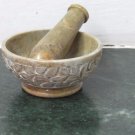 Marble Mortar & Pestle Handmade for Kitchen Use & Christmas Gift.