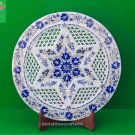 Marble Plate Inlay Pietra Dura Handmade Home Decor for Christmas Gifts.