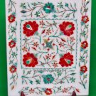 12" X 9" Marble inlay tary Pietra Dura Art Handmade home decor & christmas gift.