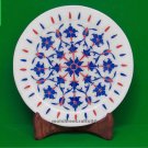 Marble Plate Inlay Pietra Dura Handmade Art Crafts Home Decor & Christmas Decor.