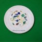 5" Marble Inlay Plate Pietra Dura Handmade for Home Decor & Christmas Gifts