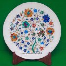 Marble Plate Pietra Dura Stone Art & Craft & Home Decor for Christmas Gifts