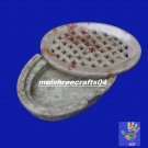 Soapstone Marble Handicraft Soap Dish Oval Holder Bathroom Decor &Christmas Gift