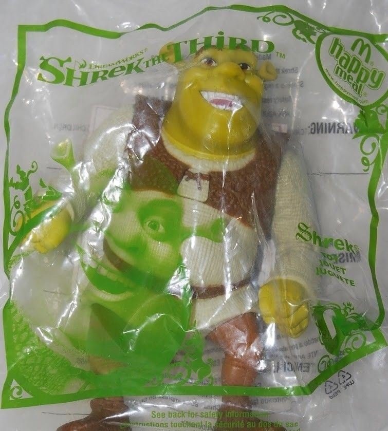 McDonald's 2007 Dreamworks Shrek The Third Shrek Orge Figure Toy #1