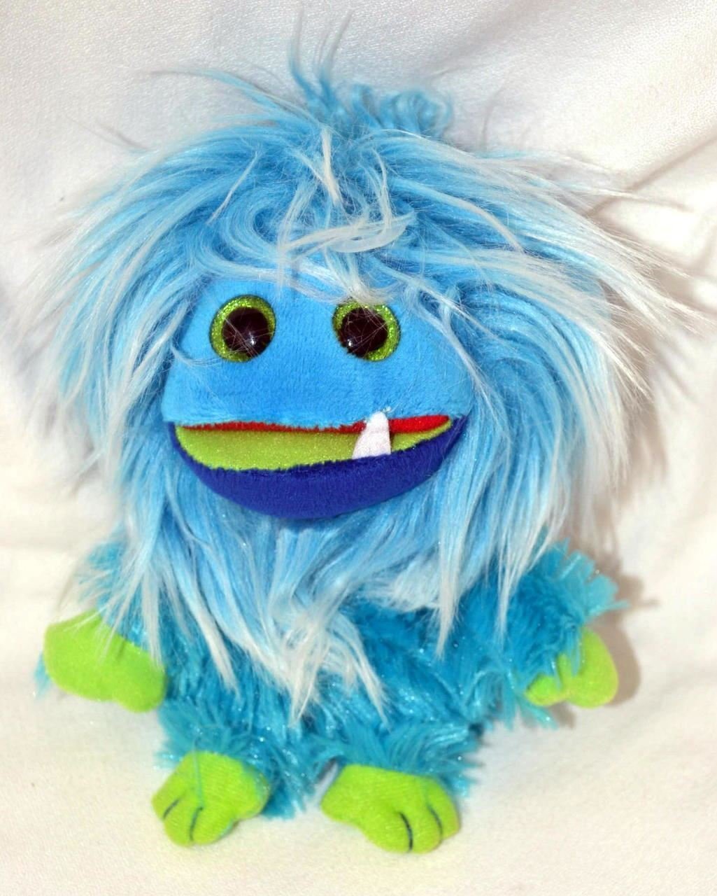 Ty Frizzys Fang Beanie Blue Plush Toy