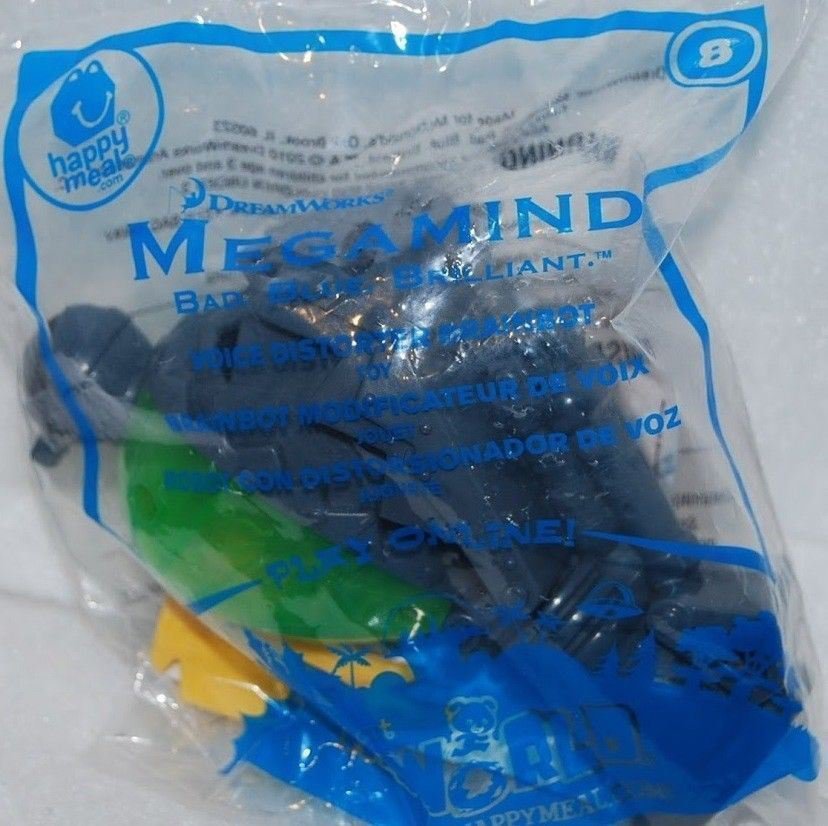McDonald #39 s 2010 Dreamworks Megamind Voice Distorter Brainbot Toy #8 McDonald #39 s 2010 Dreamworks Megamind Voice Distorter Brainbot Toy #8