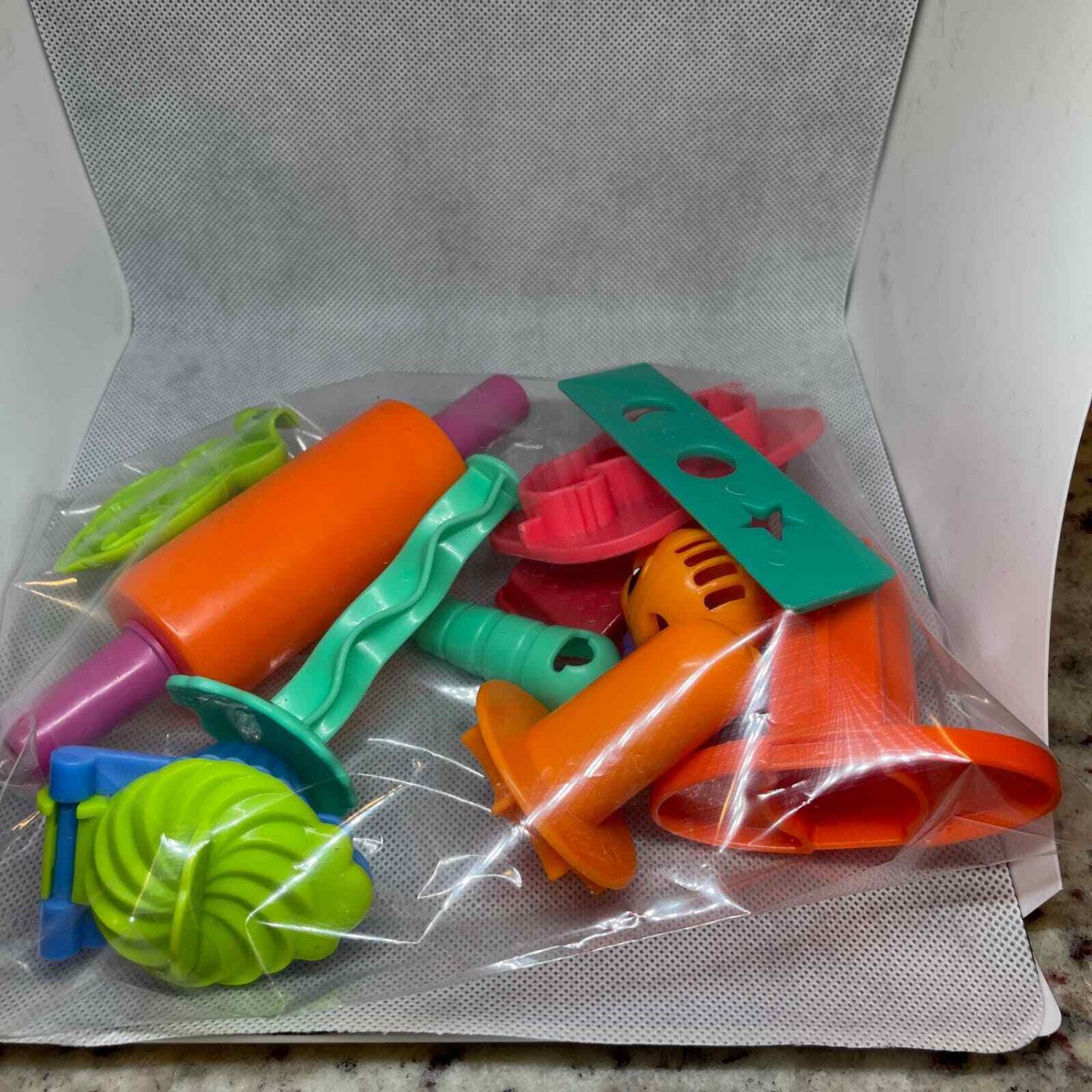 Lot of Hasbro Playdoh Style Shapes and cutters