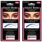 (2-Pack) FRAN WILSON Instant Brows Brow Shaping Stencil - Round