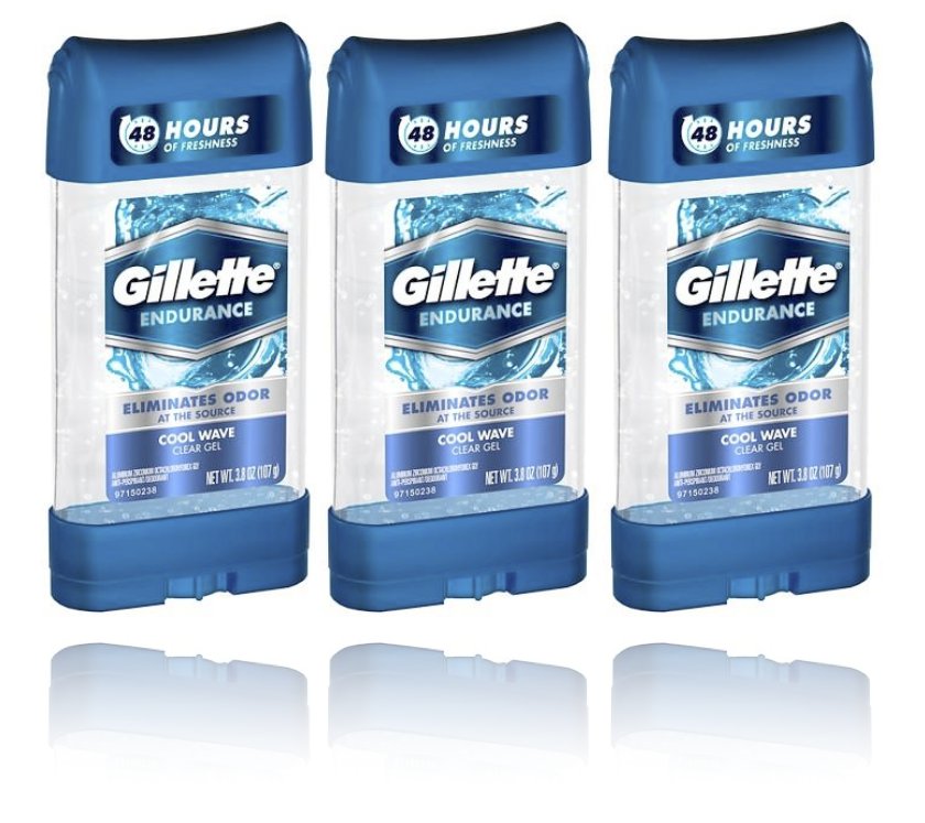Gillette Endurance Antiperspirant and Deodorant, Cool Wave Clear Gel (3