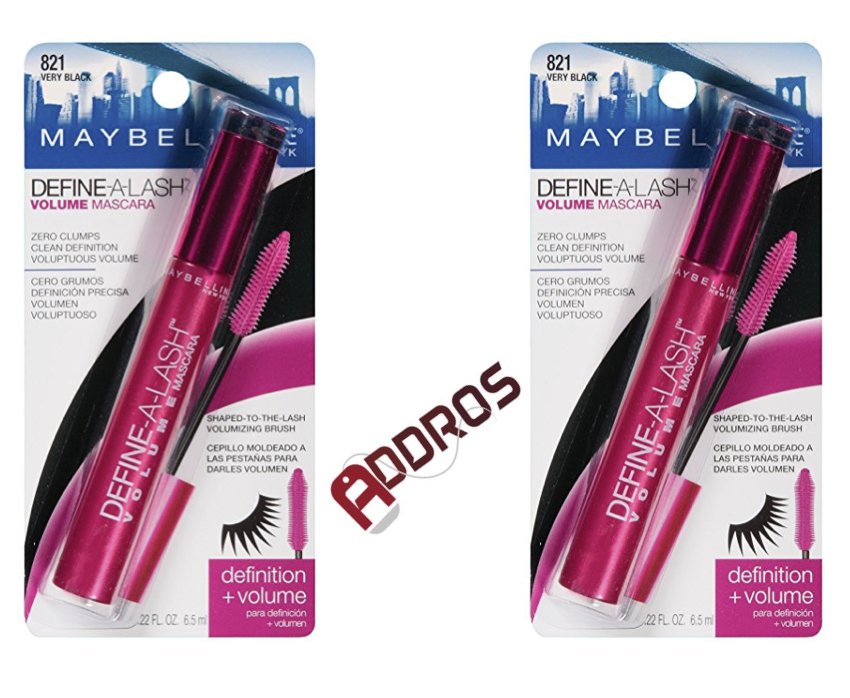 (2-Pack) Maybelline New York Define-A-Lash Volume Mascara Very Black 821