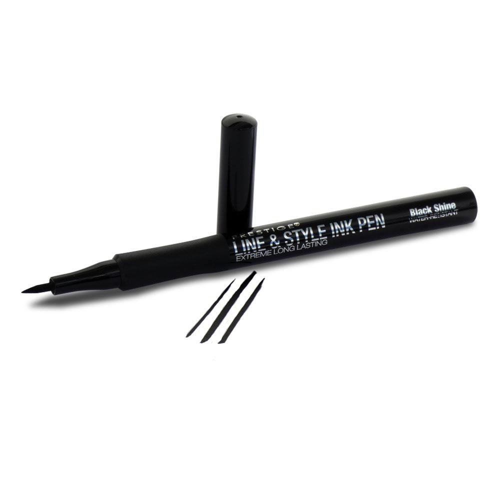 PRESTIGE Line and Style Ink Pen, Black Shine BIP-01 (2-Pack)