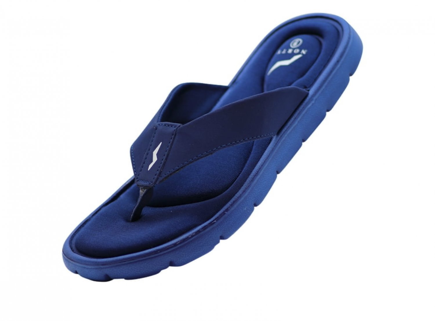 NORTY Mens Memory Foam Flip Flops Thong , Navy (12127) Sandals