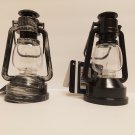 2pk, LED MINI Lanterns. Flame-less Light Technology. Black & Rustic Black. New!