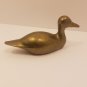 Vintage Solid Brass Wild Duck Figurine Gold Mallard Sculpture Bird Statue 9.5"