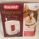 Staywell Mag White Cat Flap 4 Way Lock. Small Dogs Too! Think Christmas. CIB!!!